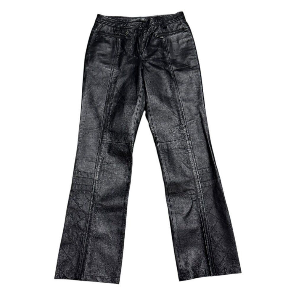 VINTAGE GENUINE LEATHER BGN & Co. Motorcycle Biker Pants Womens Small 26x30